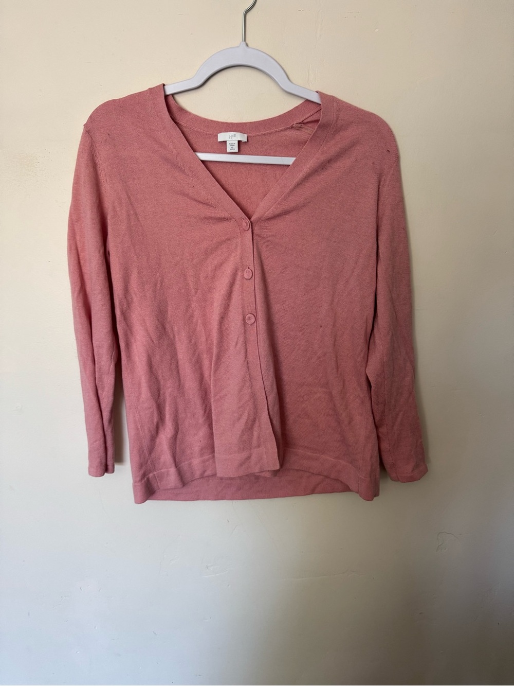 J. Jill Soft Pink Women's Button Down Cardigan Top